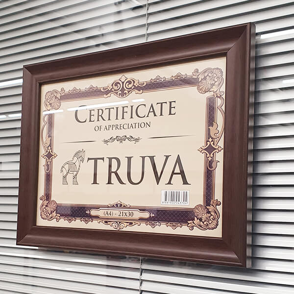 Truva A4 Kahverengi Çerçeve 21X30 Cm - Görsel 1